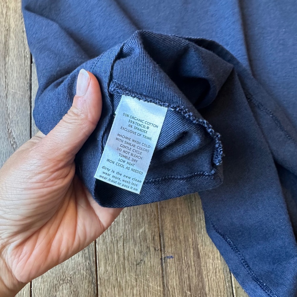 Toad&Co Mizdress Blue Knit Fit and Flare‎ Casual Dress 3/4 Sleeve Career - Picture 7 of 7